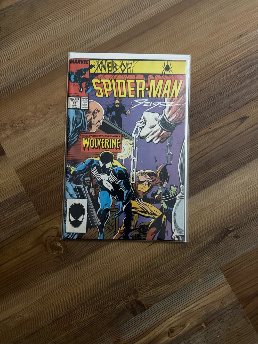 Marvel Spider-Man Comic Art Print - Purple, Yellow, Black